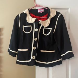 ModCloth Love Dove scallop jacket, size small